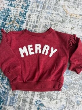 Jessica Simpson Kids Merry Red Sweatshirt - Holiday Crew Neck